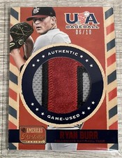 CHRIS DIAZ 2013 Panini America's Pastime #US-RB USA Baseball Patch Red /10 C