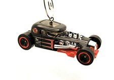 Mod Rod Hot Rod Christmas Ornament 1:64 Black
