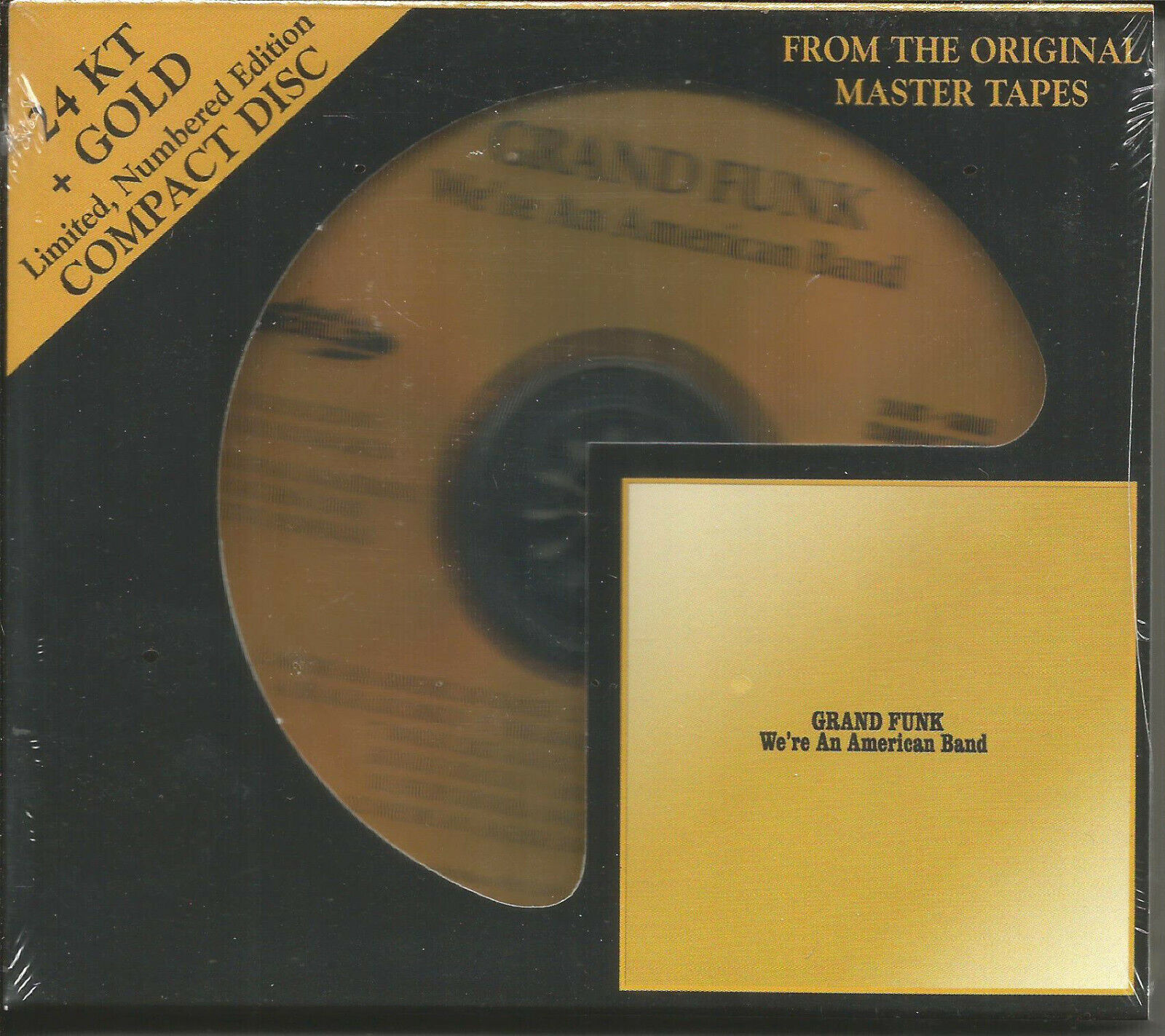 GRAND FUNK RAILROAD We’re American An Band 4 BONUS AUDIO FIDELITY GOLD CD SEALED Specjalna cena wysoka jakość