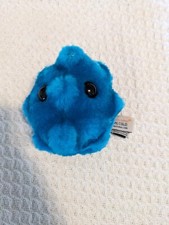 VINTAGE Giant Microbes Common Cold Rhinovirus 4" Plush Blue Stuffed Toy 