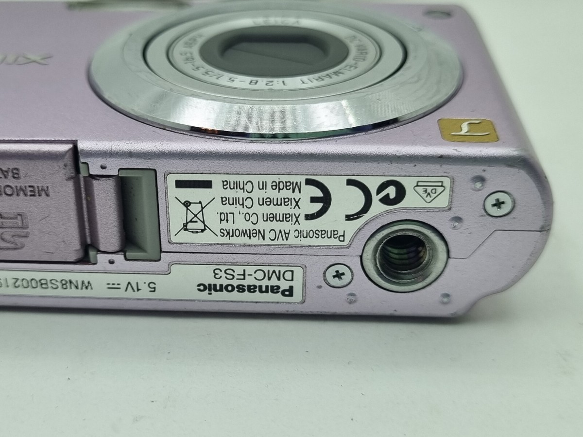 【動作確認済み】Panasonic LUMIX DMC-FS3 充電器付き Panasonic Lumix DMC-FS3 8.1MP Compact Pink w/batterie | eBay