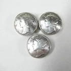 3 Button Covers Mercury Dimes 1944 Vintage US Coins