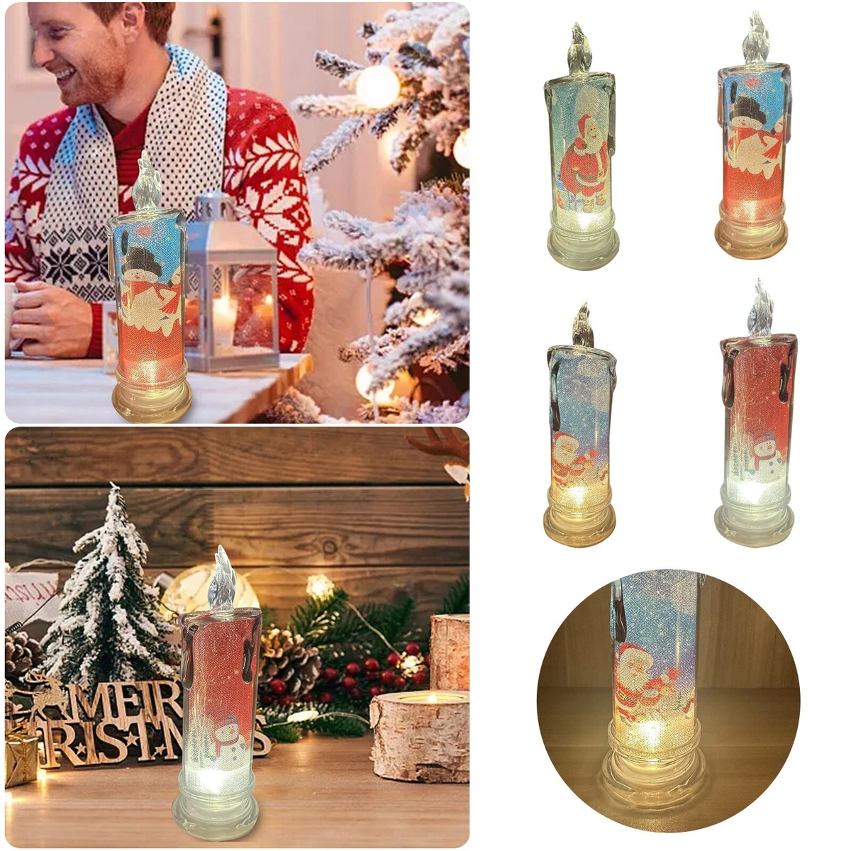 Christmas flameless candles online