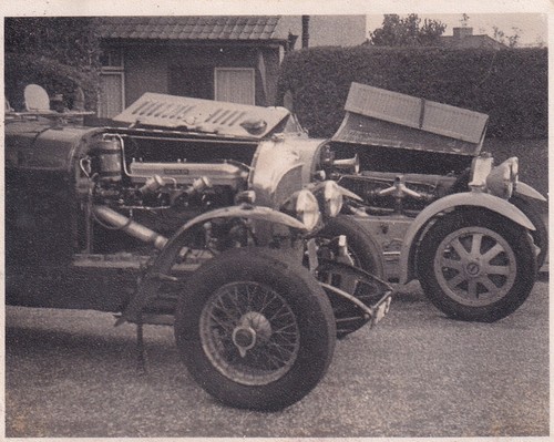 BENTLEY 3 LITER & BUGATTI TYP 43, HAPPEN SEITLICH MOTORANSICHTEN, FOTO.