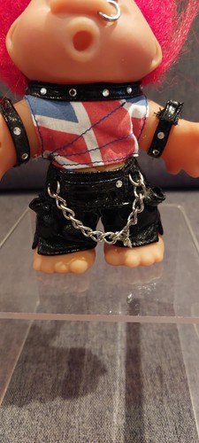 Vintage Dam Punk Rocker Troll Original Good Luck Troll no Guitar - Picture 5 of 10