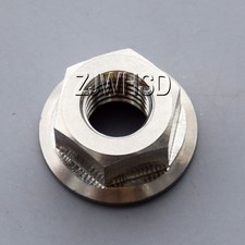M5 Ti Titanium Hex Flange Nut /Aerospace Grade for Bicycle Motorcycle Car Boat