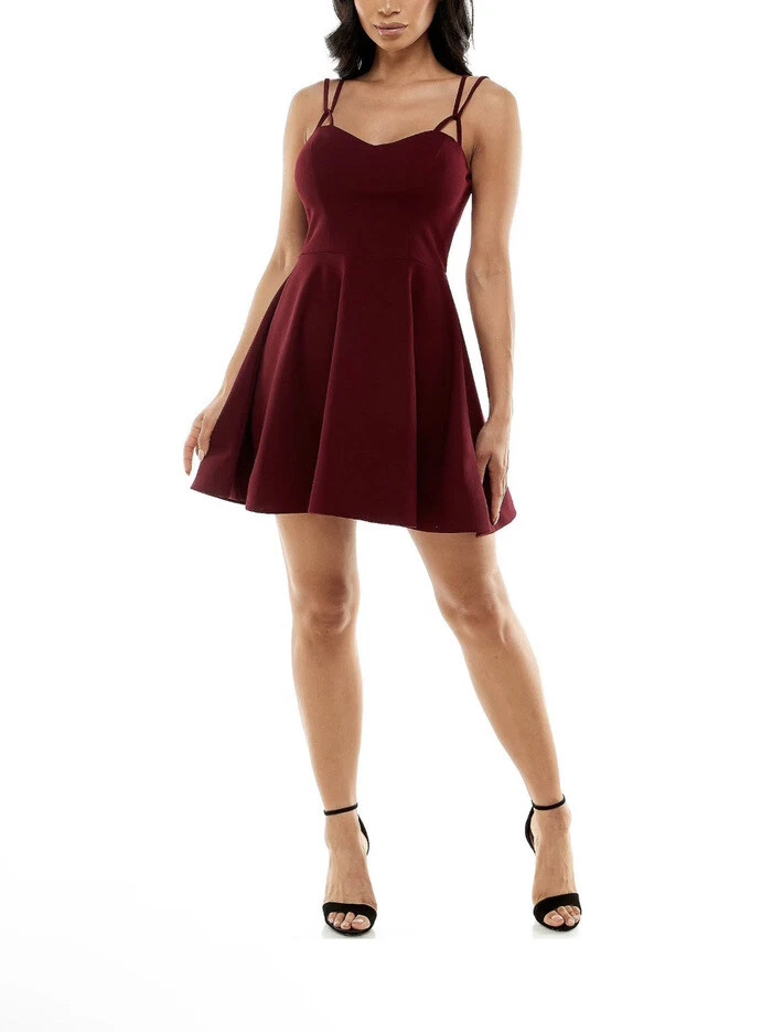 B darlin burgundy clearance dress