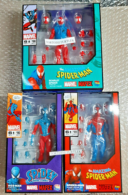 MAFEX SPIDER-MAN CLASSIC COSTUME WEB-MAN SCARLET SPIDER Marvel 6in