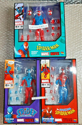 MAFEX SPIDER-MAN CLASSIC COSTUME WEB-MAN SCARLET SPIDER Marvel 6in