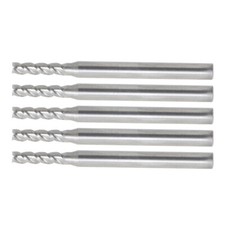 5 Pcs 3/32" 4 FLUTE CARBIDE END MILL 3/8" CUT LENGTH 1-1/2" OVERALL LENGTH