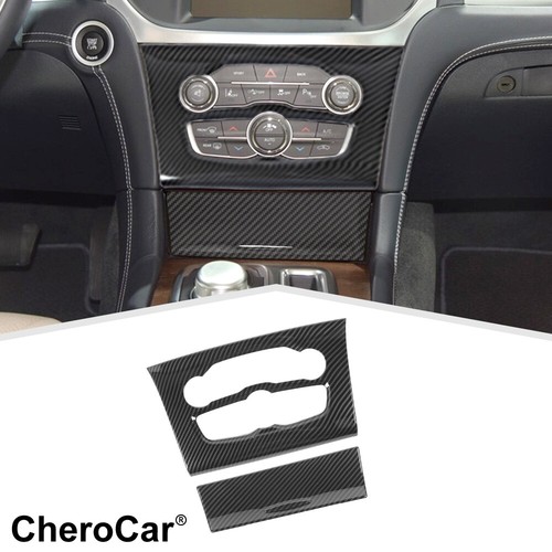 Carbon fiber Central Control Dash Decor Cover Trim Bezel for 2015+ Chrysler 300C - 第 353/371 張圖片