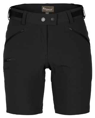 Damen Wanderhose, Shorts, Pinewood Abisko Light Stretch, Atmungsaktiv. Black