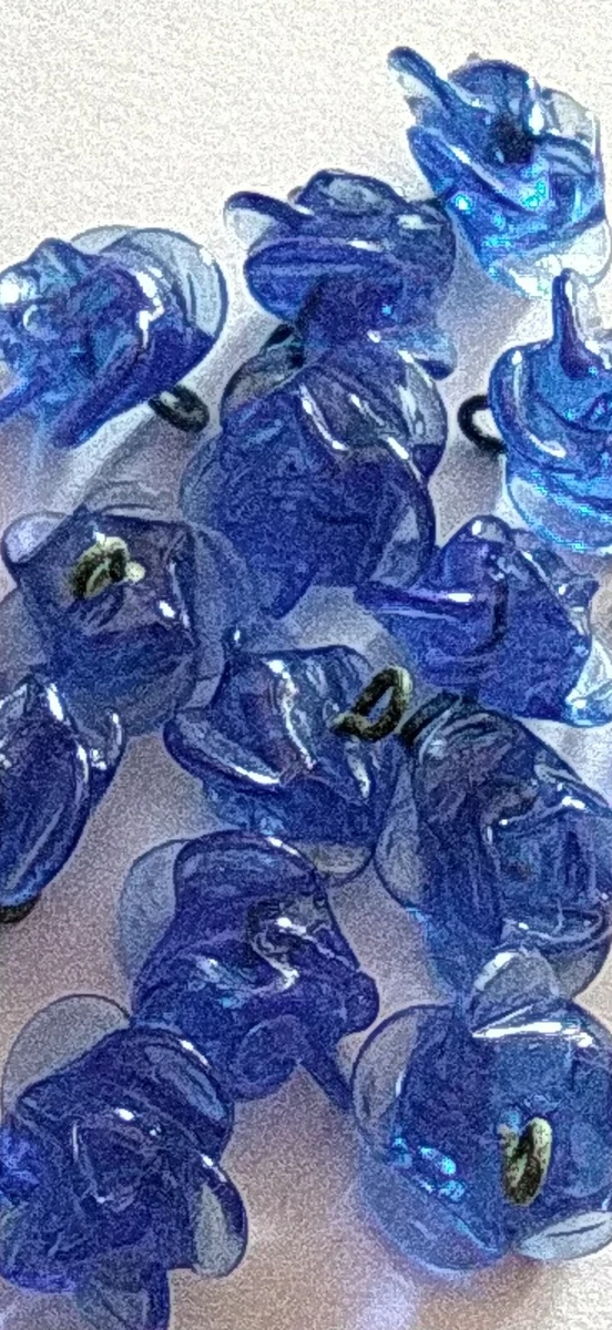 Perline rotonde sfaccettate in avventurina blu da 4 mm, filo intero da 15 / NSF40-19 - Italia