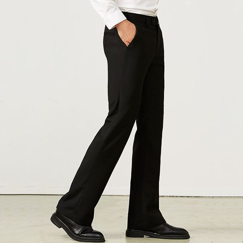 Men's Bell Bottom Pants 60s 70s Vintage Flare Formal Dress Trousers Slim  Fit SPW