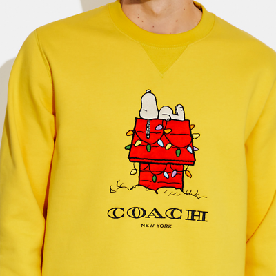 美品✨️COACH　SNOOPY　スウェット　トレーナー　イエロー 美品✨️COACH SNOOPY スウェット トレーナー イエロー 希少✨COACH
