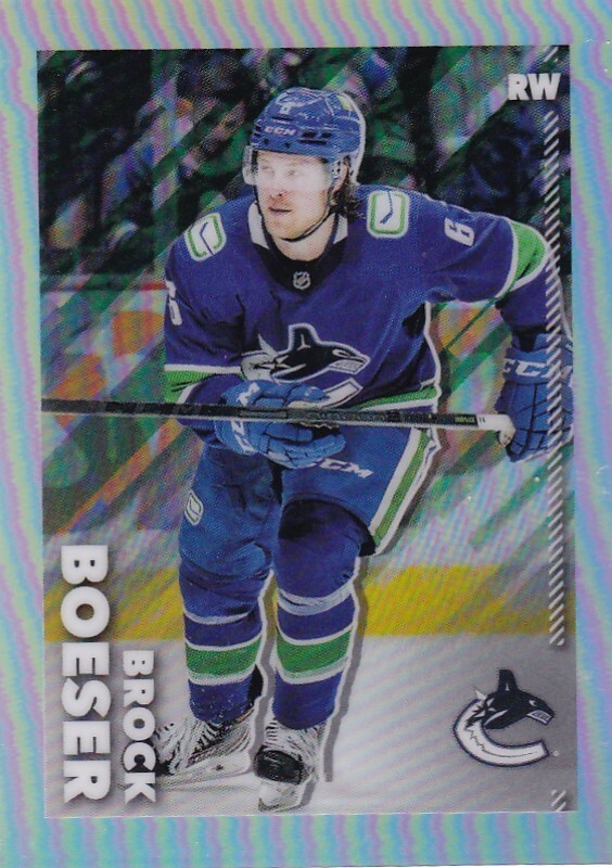 2022-23 Topps Chrome Refractor Sticker #482 Brock Boeser /99 MADE