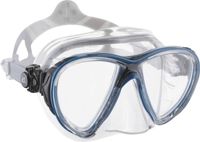 Erwachsene Tauchmaske Big Eyes Evolution Crystal Transparent/Blau Schwarz Ein...