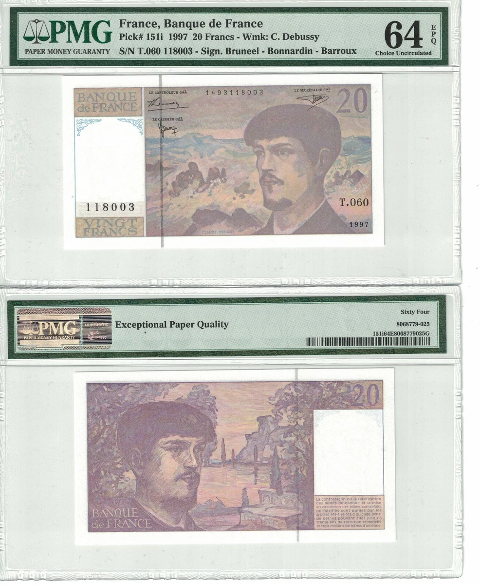 25+ PMG French Paper Money for sale | Updated Oct 2026