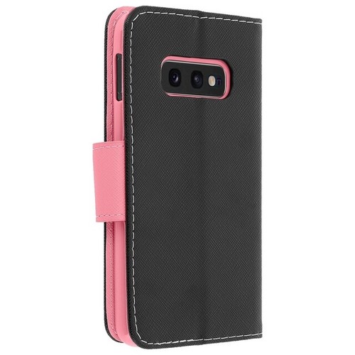 Fancy Custodia Book Cover Silicon Flip Case per Samsung Galaxy S20+ 5g Blk-pink - Foto 4 di 8