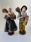 Santons de Provence "Couple with Kindling" Maryse di Landro Signed Terracotta