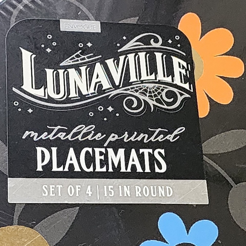 Envogue Set of 4 Skulls Day of‎ the Dead Cork Round Fall Halloween