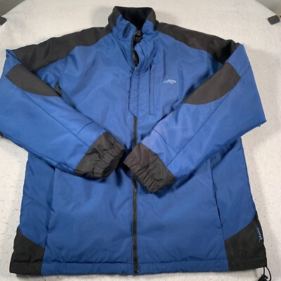 Chaps Jacket Mens Large Black Full Zip Puffer Weather