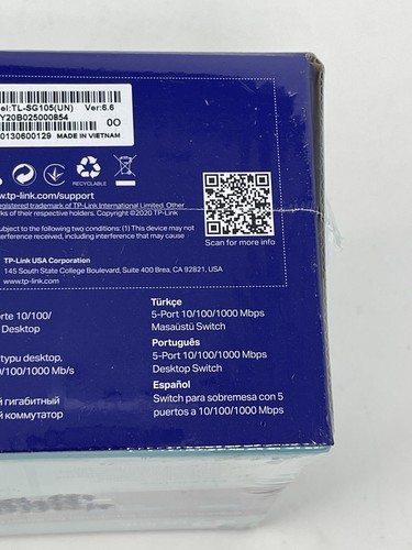 TP-LINK 5-Port Gigabit Desktop Switch TL-SG105 New Sealed - Picture 13 of 13