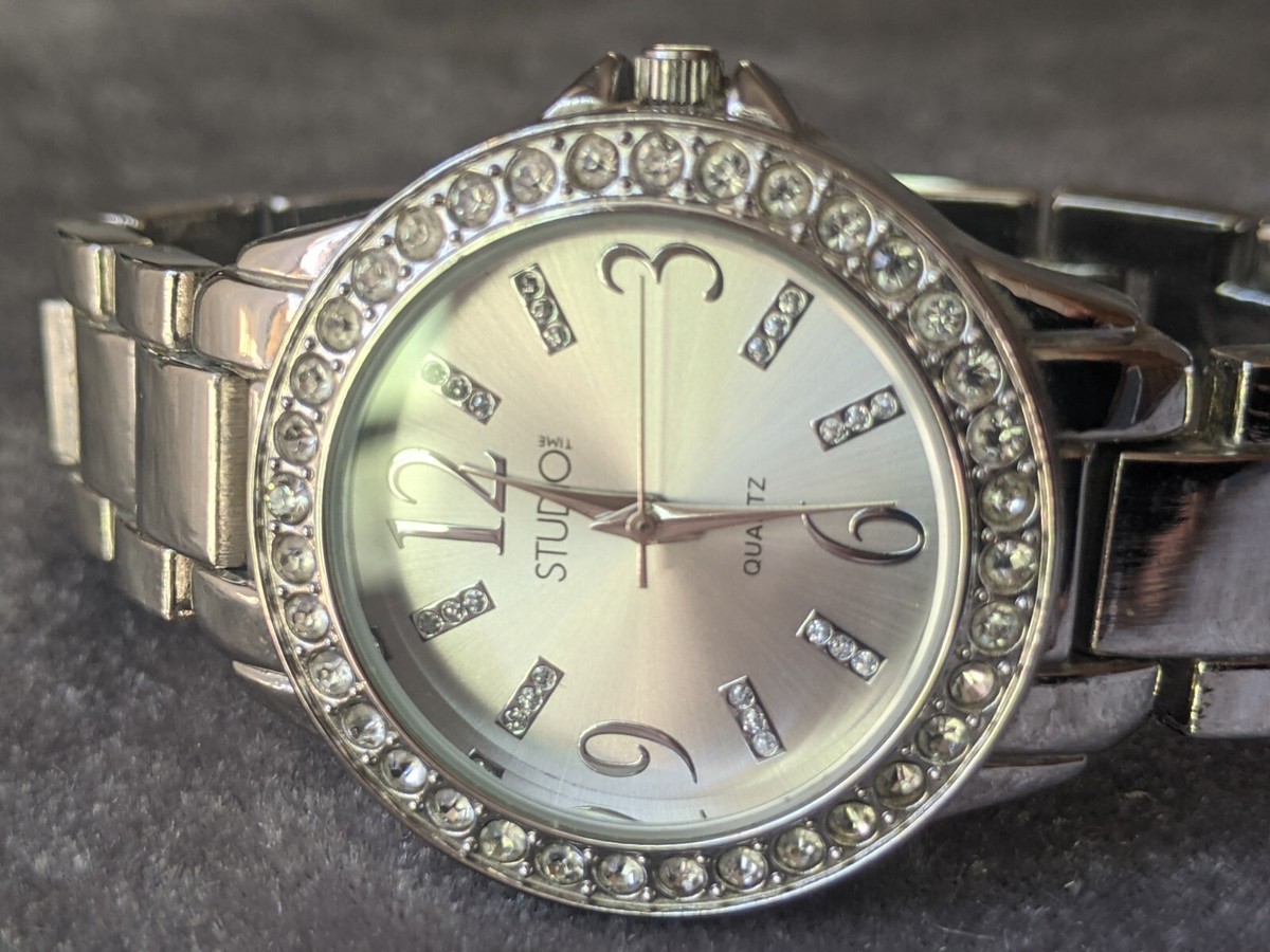 Studio Time STD3165W Women's Silver Tone Quartz Watch