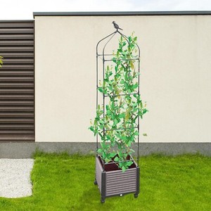 La Boîte de Planter de Jardin avec Trellis, 78.7" Planters de tomates