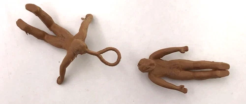 Marx Super Circus Trapeze Artists Plastic Figures Vintage 1950s Set of 2