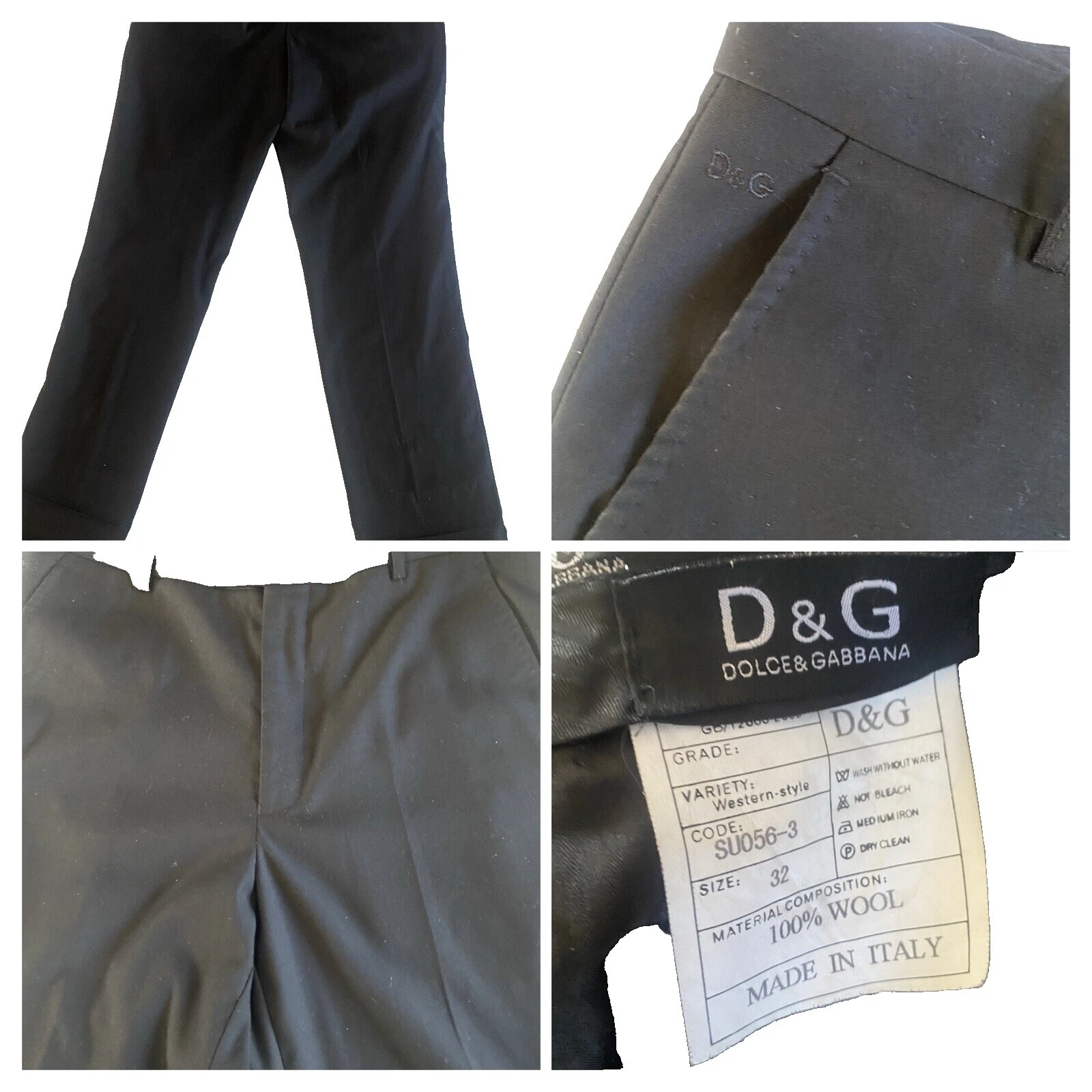 Dolce&Gabbana Regular 31 Size Pants for Men