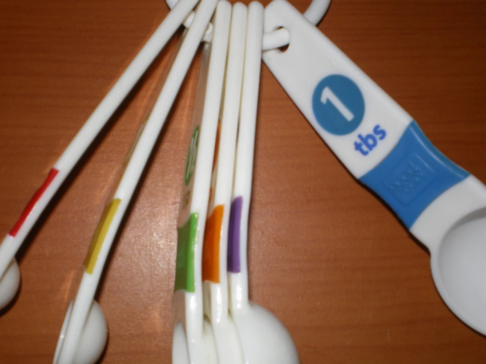 GOOD COOK Set of 6 Piece Measuring Spoon Set * Colorful Tools 1/8 tsp - 1 Tbsp - Image 4 of 4