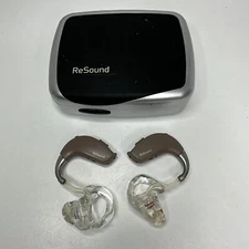 Resound 202-LSC042 Ear Piece Hearing Aid Left Right Listening Device Set W/ Case