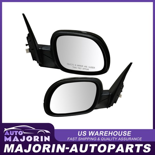 Black Power Side View Door Mirror Driver Left Side For 2007-2012 Nissan Sentra