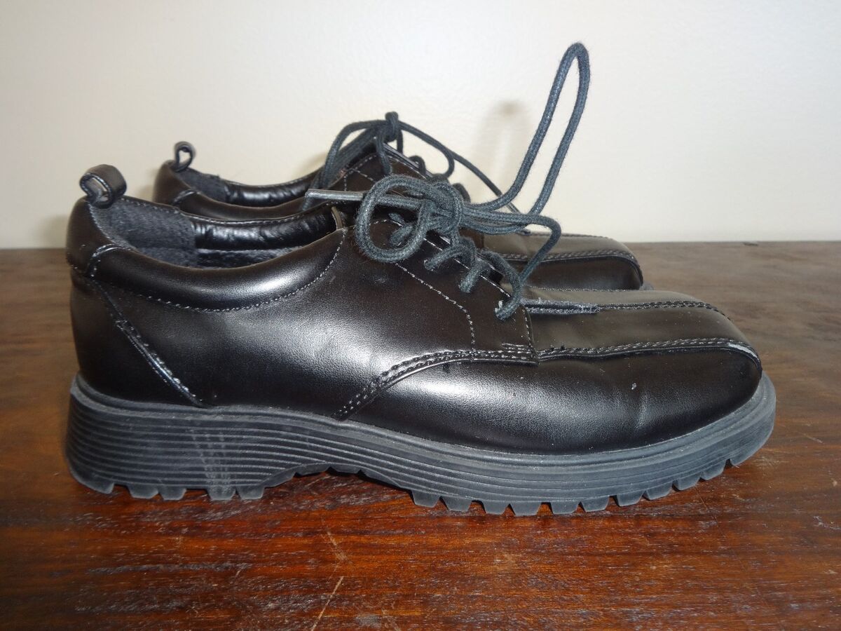 Black Dress Shoes Youth Size 13 Lace Up Excellent Condition Childrens | eBay