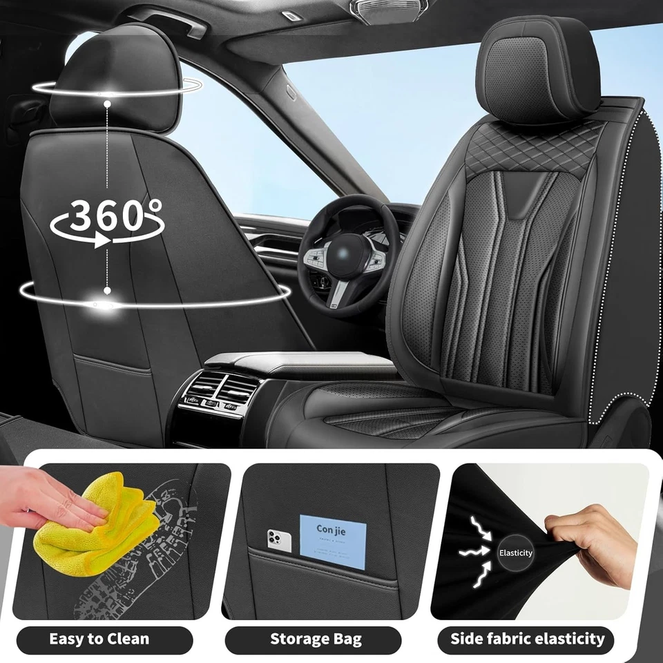 Fundas de asiento de auto Fit Equinox para Chevrolet/Chevy Equinox 2011-2024 2025. Premium Foto 4 de 4