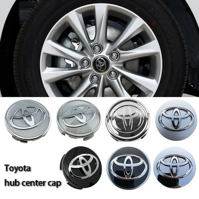4pcs 57/62mm Car Tyre Wheel Center Hub Cap Badge For Toyota Chr Prado Rav4 Yaris