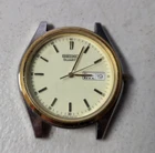 WORKS FACE ONLY Vintage Seiko Quartz MS 7N43-9041  Day / Date Wrist Watch Japan