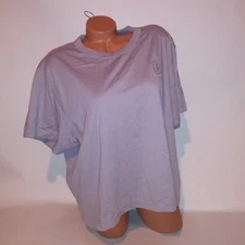 Victoria Secret PINK T Shirt XXL 2X Pale Purple Solid Short Sleeve Crew Neck New