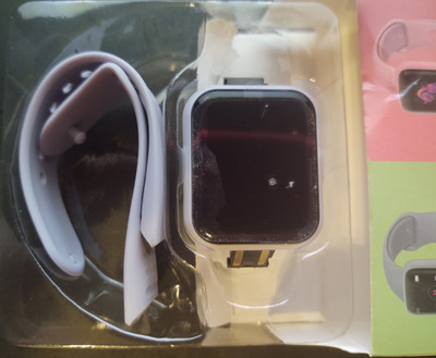 Macaron Color Watch Smart Armband RoHS - Grau Neu, - Android/iOS