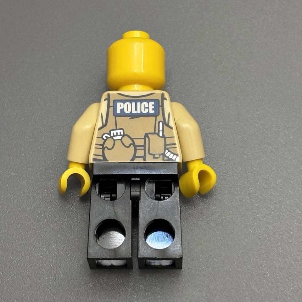 Lot of 3 LEGO Mini Figures Swamp Police Officer Firefighter Construction Worker - Image 3 of 4