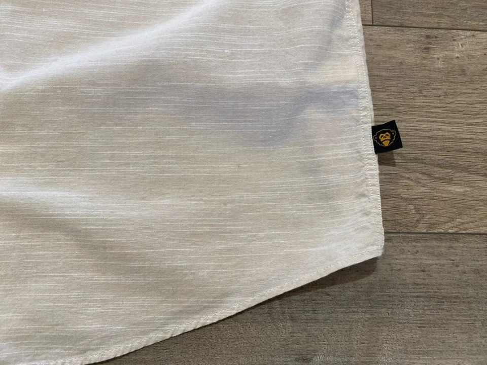 Howler Bros Mens L Beige Crosscut Deluxe Gaucho Western Aztec Pearl Snap Shirt - Image 4 of 4