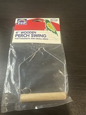 V.I.P. 4 Wooden Perch Swing for Parakeets Small Birds