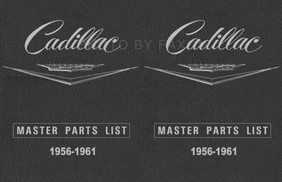 CADILLAC, FAXON AUTO LITERATURE Cadillac Master Parts Book 1956 1957 1958 1959 1960 1961 Illustrated Catalog