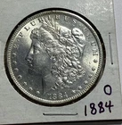 1884 O Uncirculated BU unc  Morgan silver Dollar. Breaking high-end set. Lovely