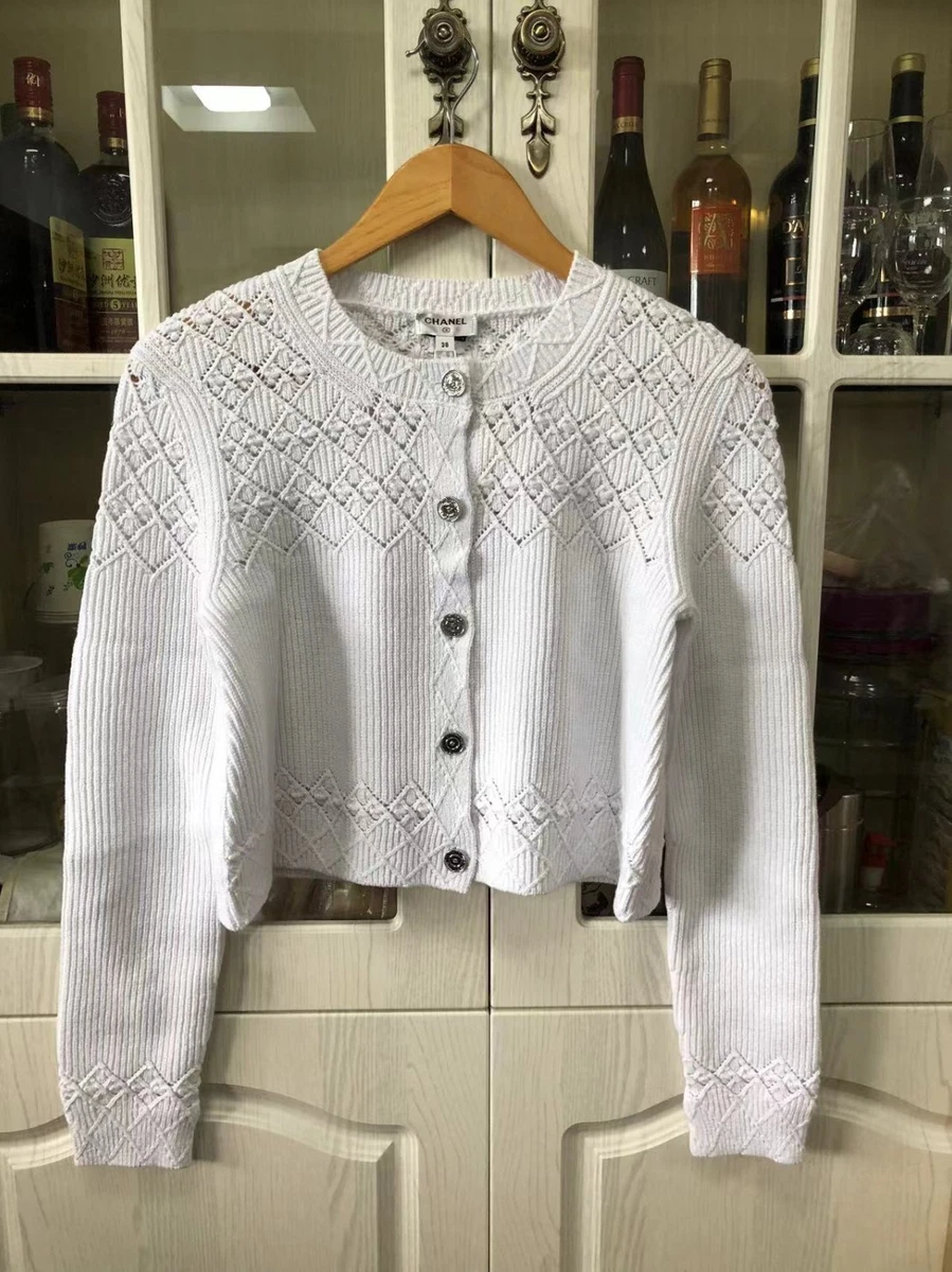 CHANEL White Cardigan Sweaters for Women for sale | eBay