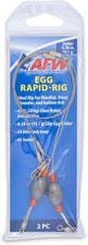 AFW Egg Rapid Fishing Rigs Size #3 Snap #5 Swivel 2 Pieces