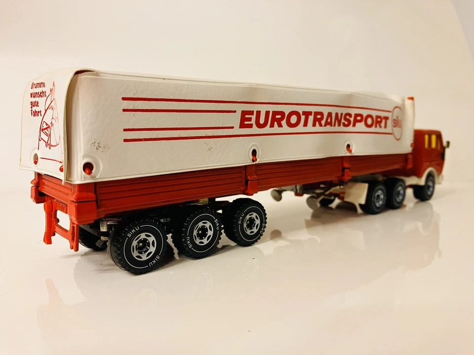 SIKU GERMANY #3412 MERCEDES TRANSPORTER WITH AWNING "EUROTRANSPORT" - Image 2 of 4