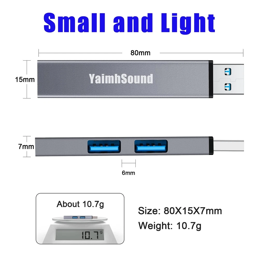 3-Port USB 3.0 Hub Extender Adapter for Laptop & PC 3-Port USB 3.0 Hub Extender Adapter for Laptop & PC
