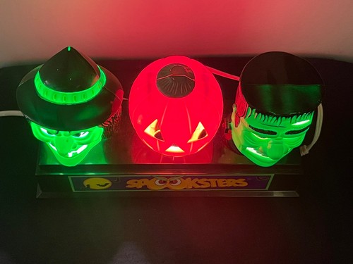 1996 Hilco Spooksters Halloween Decorative Light Monster Head Display *See Pics* - Picture 2 of 24